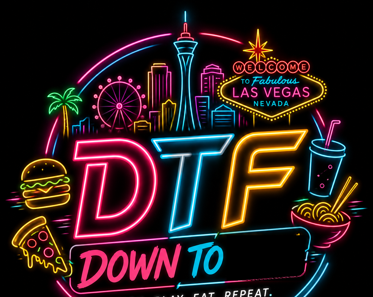 DTF — Down to Food · Pick. Play. Eat. Repeat.
